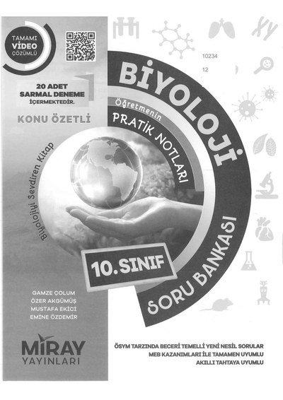 BİYOLOJİ ÖĞRETMENİN PRATİK NOTLARI SORU BANKASI KONU ÖZETLİ SegaCopy Fotokopi Merkezi