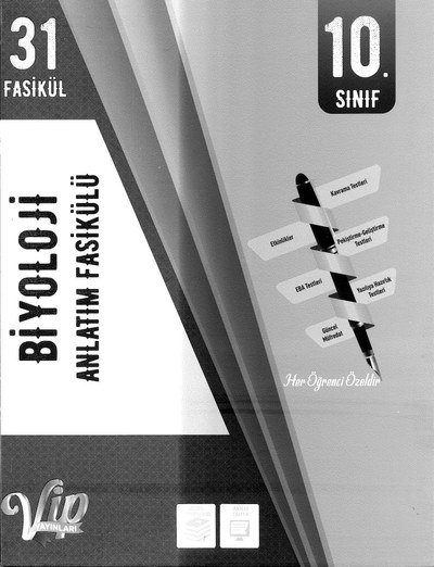 BİYOLOJİ ANLATIM FASİKÜLÜ 31 FASİKÜLÜ SegaCopy Fotokopi Merkezi