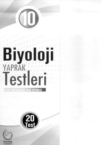BİYOLOJİ YAPRAK TESTLERİ SegaCopy Fotokopi Merkezi