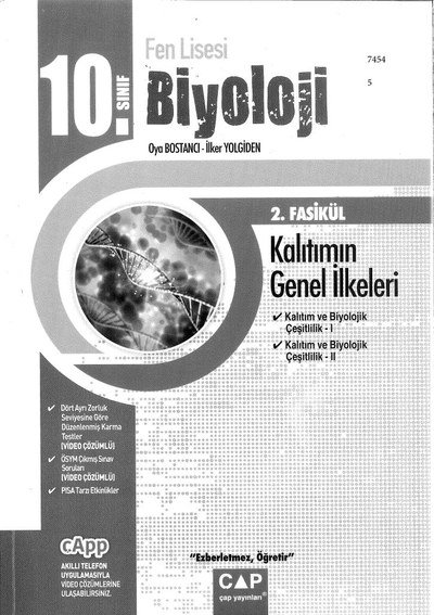 BİYOLOJİ 2. FASİKÜL KALITIMIN GENEL İLKELERİ SegaCopy Fotokopi Merkezi