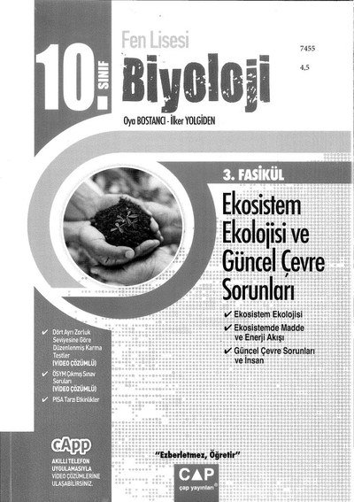BİYOLOJİ 3. FASİKÜL EKOSİSTEM EKOLOJİSİ VE GÜNCEL ÇEVRE SORUNLARI SegaCopy Fotokopi Merkezi