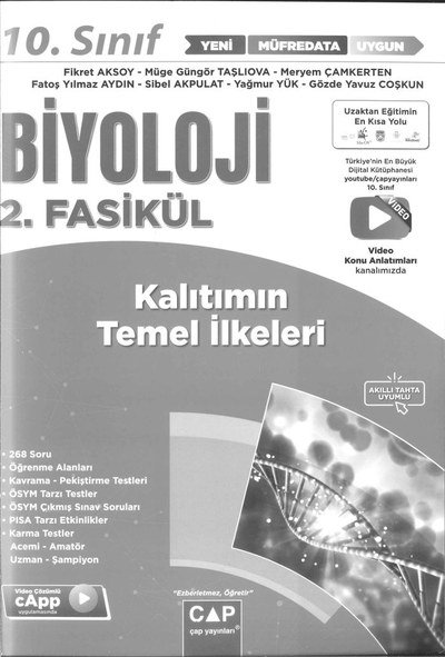 BİYOLOJİ 2. FASİKÜL KALITIMIN GENEL İLKELERİ SegaCopy Fotokopi Merkezi