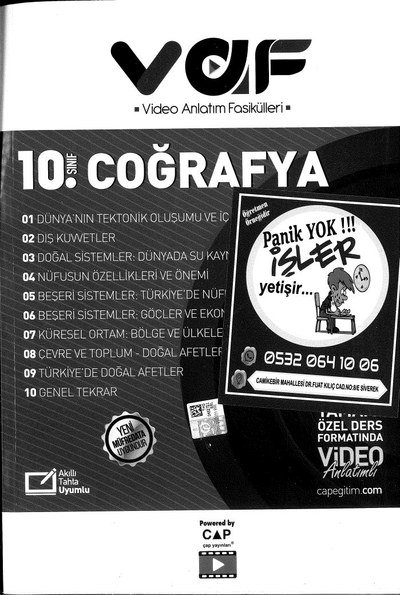 COĞRAFYA VİDEO ANLATIM FASİKÜLLERİ SegaCopy Fotokopi Merkezi