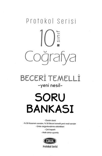 COĞRAFYA BECERİ TEMELLİ YENİ NESİL SORU BANKASI SegaCopy Fotokopi Merkezi