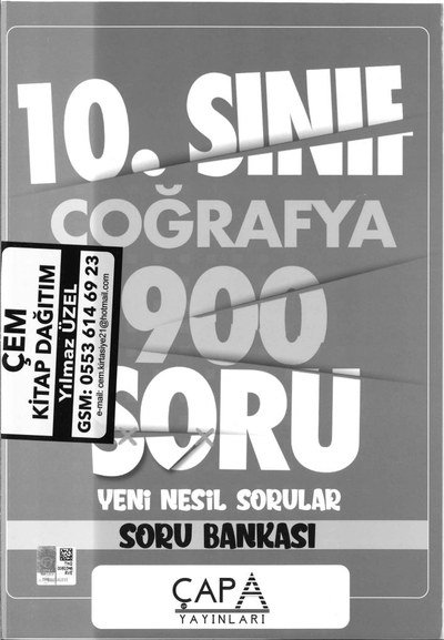 COĞRAFYA 900 SORU YENİ NESİL SORULAR SORU BANKASI