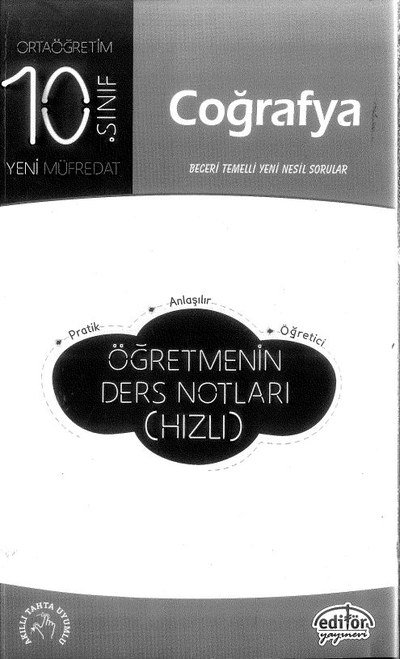 COĞRAFYA ÖĞRETMENİN DERS NOTLARI (HIZLI) SegaCopy Fotokopi Merkezi
