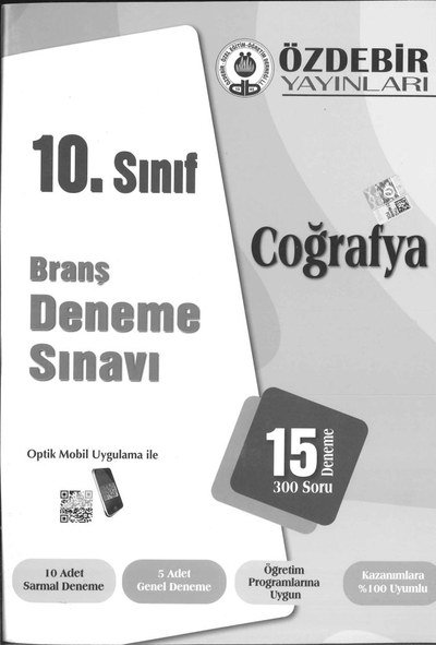 BRANŞ DENEME SINAVI COĞRAFYA 15 DENEME 300 SORU