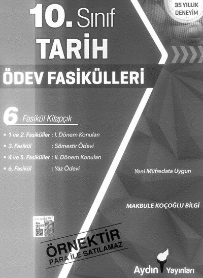 TARİH ÖDEV FASİKÜLLER 6 FASİKÜL KİTAPÇIK SegaCopy Fotokopi Merkezi