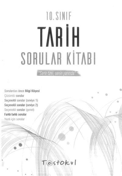 TARİH SORULAR KİTABI SegaCopy Fotokopi Merkezi