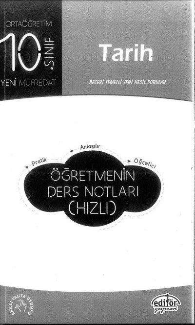 TARİH ÖĞRETMENİN DERS NOTLARI (HIZLI) SegaCopy Fotokopi Merkezi