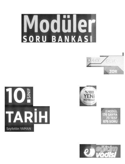 MODÜLER SORU BANKASI TARİH SegaCopy Fotokopi Merkezi