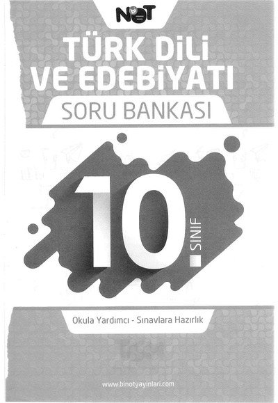 TÜRK DİLİ VE EDEBİYATI SORU BANKASI SegaCopy Fotokopi Merkezi