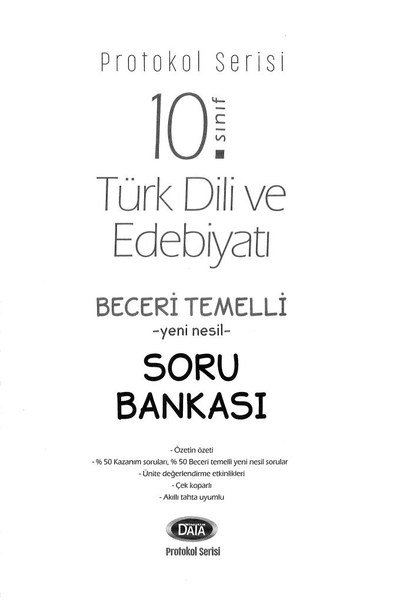 TÜRK DİLİ VE EDEBİYATI BECERİ TEMELLİ YENİ NESİL SORU BANKASI SegaCopy Fotokopi Merkezi