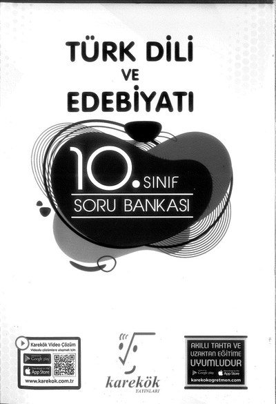 TÜRK DİLİ VE EDEBİYATI SORU BANKASI SegaCopy Fotokopi Merkezi