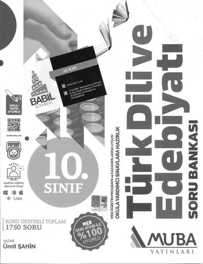 TÜRK DİLİ VE EDEBİYATI SORU BANKASI SegaCopy Fotokopi Merkezi