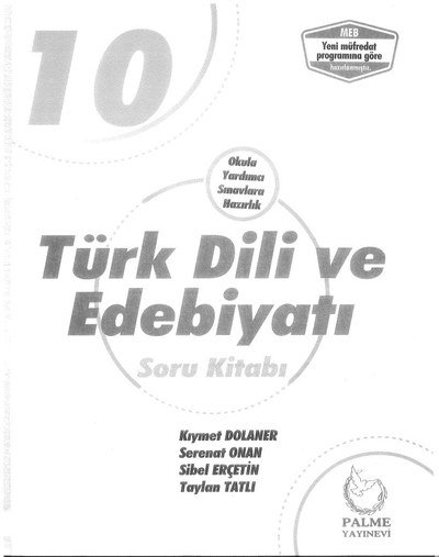 TÜRK DİLİ VE EDEBİYATI SORU KİTABI SegaCopy Fotokopi Merkezi