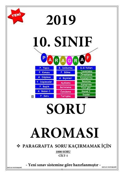 PARAGRAF SORU BANKASI 750 SORU SegaCopy Fotokopi Merkezi