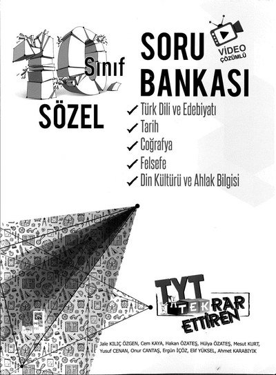 SÖZEL SORU BANKASI TYT TEKRAR ETTİREN VİDEO ÇÖZÜMLÜ SegaCopy Fotokopi Merkezi