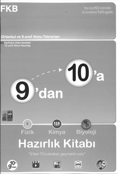 9'DAN 10'A HAZIRLIK KİTABI FKB SegaCopy Fotokopi Merkezi