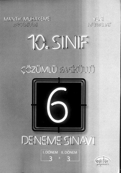 ÇÖZÜMLÜ FASİKÜLLÜ DENEME SINAVI 3+3 SegaCopy Fotokopi Merkezi