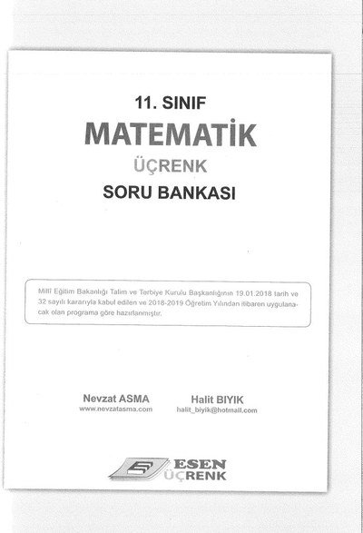 MATEMATİK ÜÇRENK SORU BANKASI SegaCopy Fotokopi Merkezi