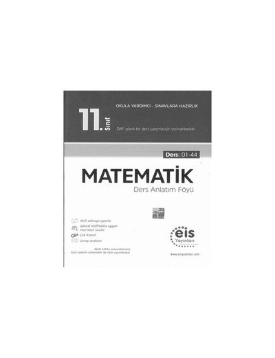 MATEMATİK DERS ANLATIM FÖYÜ SegaCopy Fotokopi Merkezi