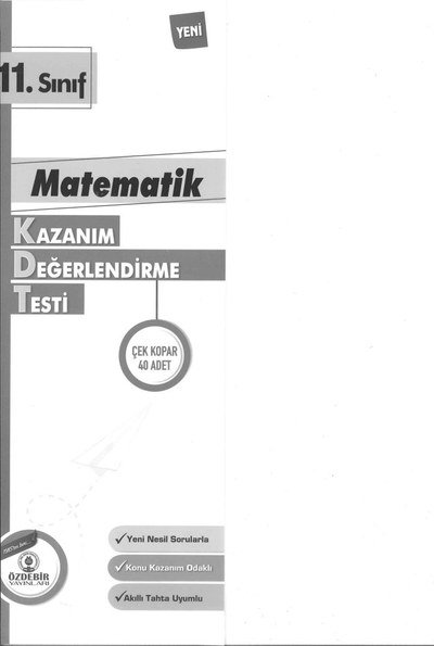 MATEMATİK KAZANIM DEĞERLENDİRME TESTİ SegaCopy Fotokopi Merkezi