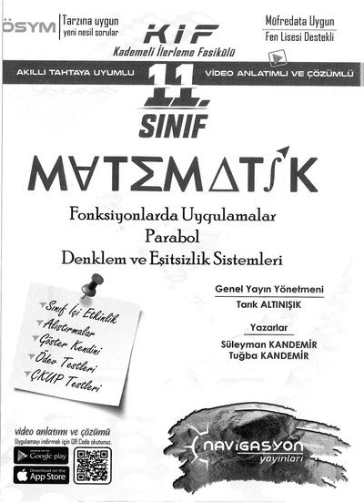 MATEMATİK FONKSİYONLARDA UYGULAMALAR PARABOL DENKLEM VE EŞİTSİZLİK SİSTEMLERİ SegaCopy Fotokopi Merkezi