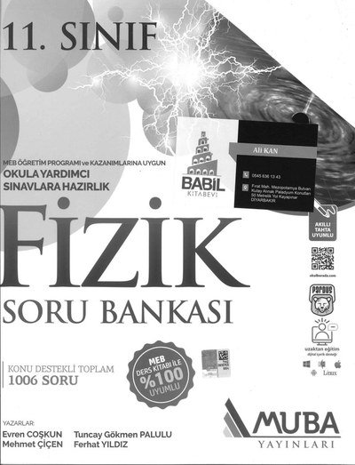 FİZİK SORU BANKASI KONU DESTEKLİ TOPLAM 1006 SORU