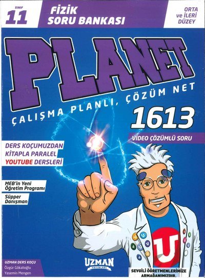 FİZİK SORU BANKASI PLANET ÇALIŞMA PLANLI ÇÖZÜM NET 1613 SORU SegaCopy Fotokopi Merkezi