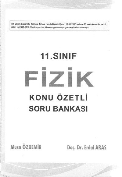FİZİK KONU ÖZETLİ SORU BANKASI SegaCopy Fotokopi Merkezi