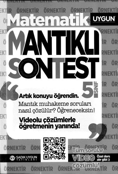 MATEMATİK MANTIKLI SONTEST SegaCopy Fotokopi Merkezi