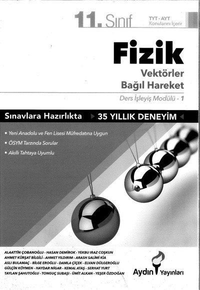 FİZİK VEKTÖRLER BAĞIL HAREKET SegaCopy Fotokopi Merkezi