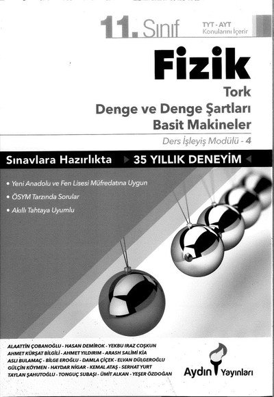 FİZİK TORK DENGE VE DENGE ŞARTLARI BASİT MAKİNELER SegaCopy Fotokopi Merkezi