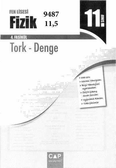 FİZİK 4. FASİKÜL TORK DENGE SegaCopy Fotokopi Merkezi