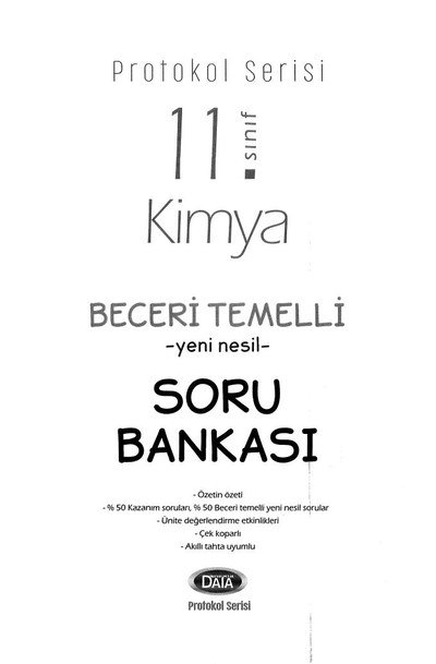 KİMYA BECERİ TEMELLİ YENİ NESİL SORU BANKASI SegaCopy Fotokopi Merkezi