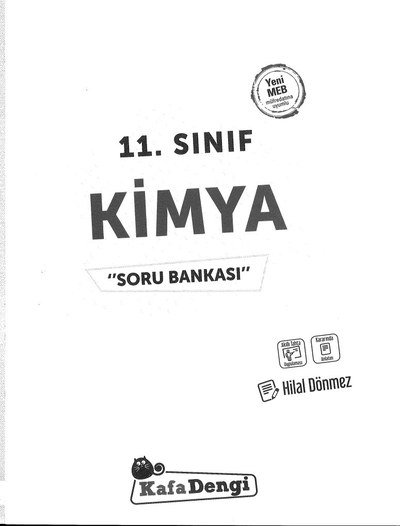 KİMYA SORU BANKASI SegaCopy Fotokopi Merkezi