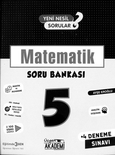 MATEMATİK SORU BANKASI SegaCopy Fotokopi Merkezi