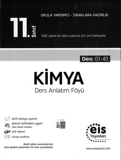 KİMYA DERS ANLATIM FÖYÜ SegaCopy Fotokopi Merkezi