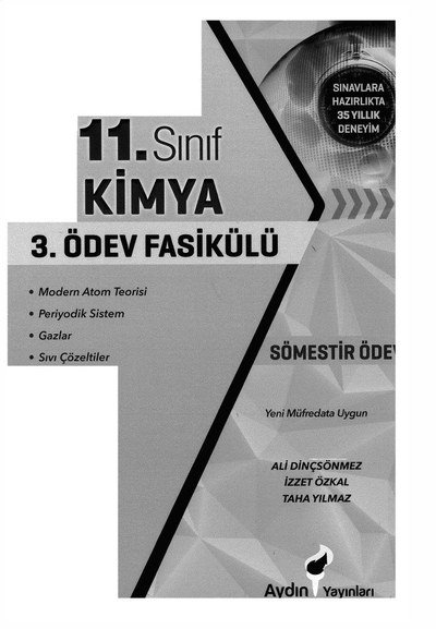 KİMYA 3. ÖDEV FASİKÜLÜ SegaCopy Fotokopi Merkezi