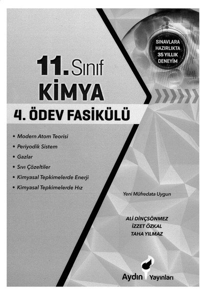 KİMYA 4. ÖDEV FASİKÜLÜ SegaCopy Fotokopi Merkezi