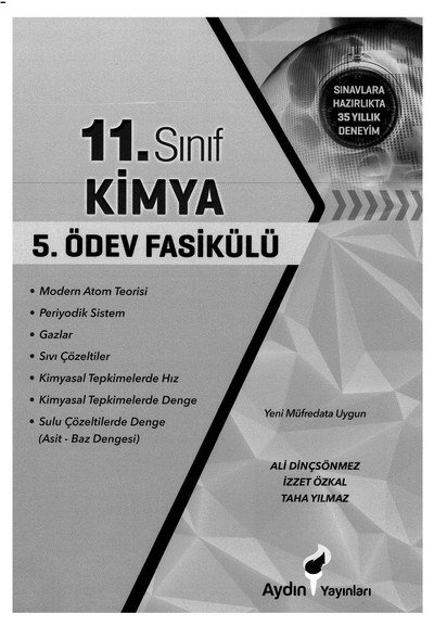 KİMYA 5. ÖDEV FASİKÜLÜ SegaCopy Fotokopi Merkezi
