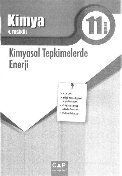 KİMYA 4. FASİKÜL KİMYASAL TEPKİMELERDE ENERJİ SegaCopy Fotokopi Merkezi