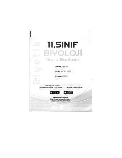 BİYOLOJİ SORU BANKASI SegaCopy Fotokopi Merkezi