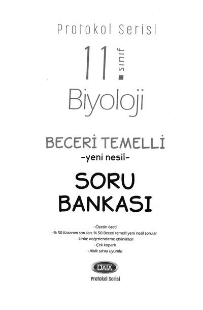 BİYOLOJİ BECERİ TEMELLİ YENİ NESİL SORU BANKASI SegaCopy Fotokopi Merkezi