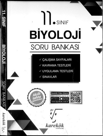 BİYOLOJİ SORU BANKASI