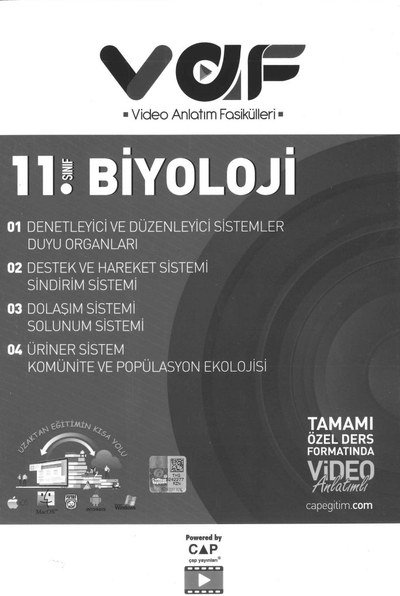 BİYOLOJİ TAMAMI ÖZEL DERS FORMATINDA VİDEO ANLATIMLI SegaCopy Fotokopi Merkezi