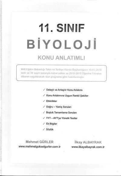 BİYOLOJİ KONU ANLATIMLI