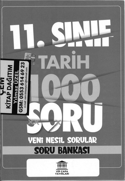 TARİH 1000 SORU YENİ NESİL SORULAR SORU BANKASI SegaCopy Fotokopi Merkezi