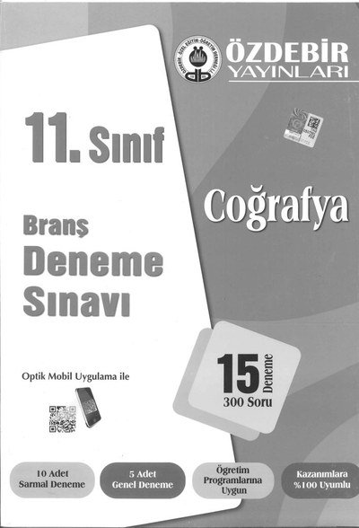 BRANŞ DENEME SINAVI COĞRAFYA 15 DENEME 300 SORU SegaCopy Fotokopi Merkezi